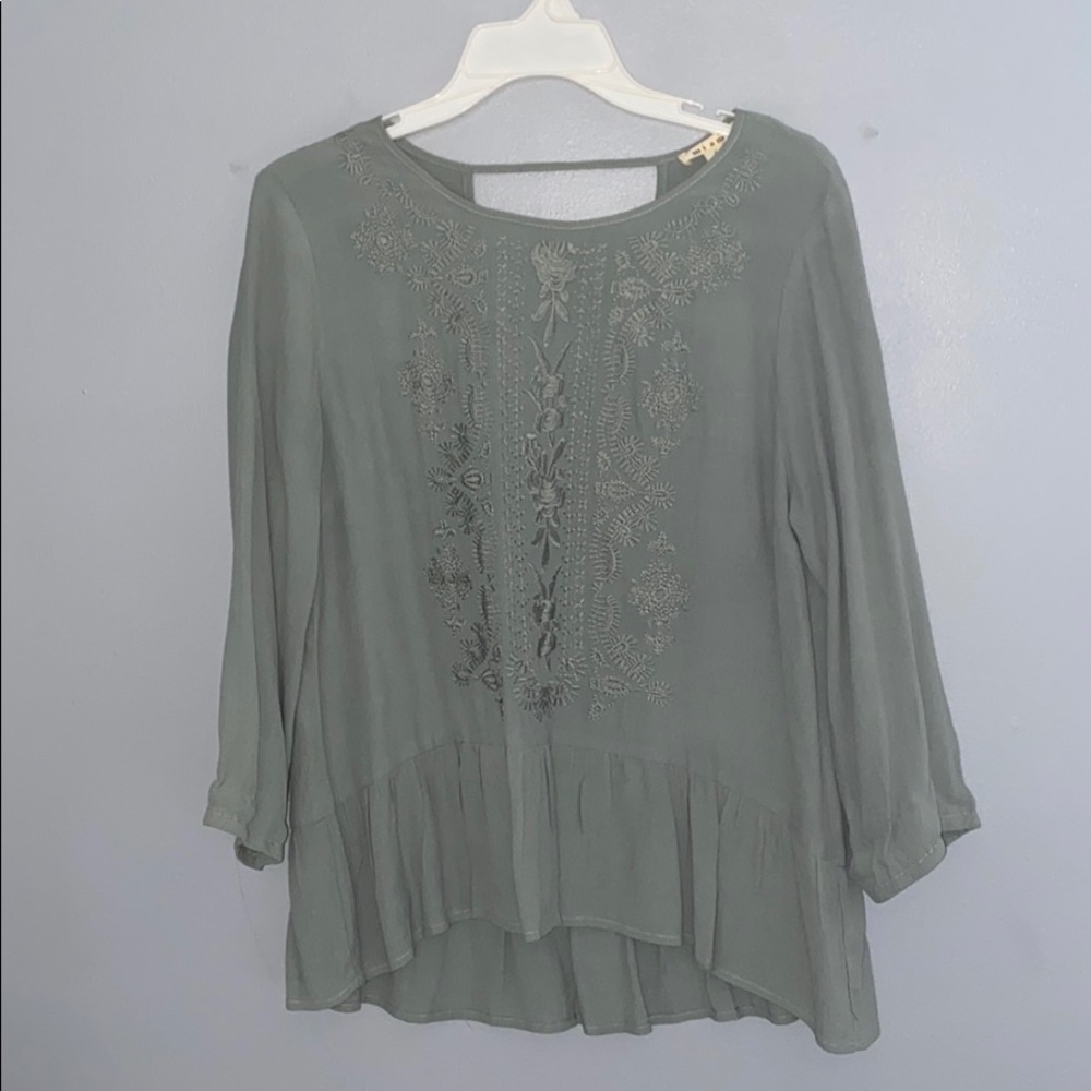 NWOT Teal/Green Blouse